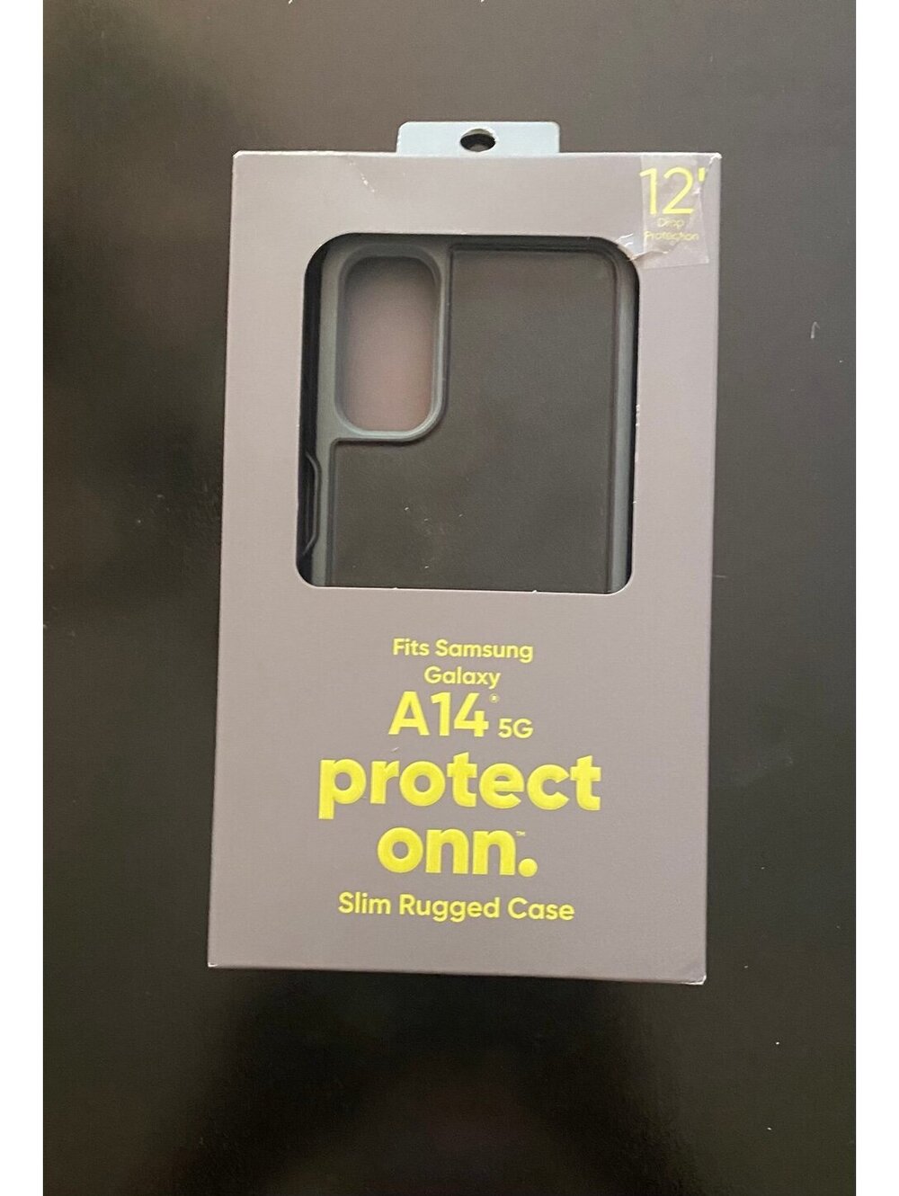 Onn Case for Samsung Galaxy A14 5G Black/Gray